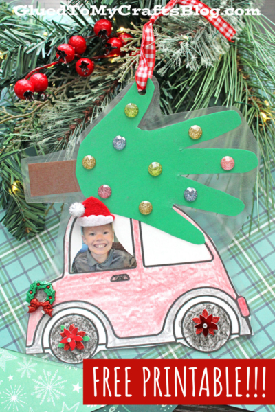Paper Christmas Car Ornament For Kids To Make