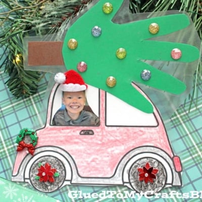 Paper Christmas Car Ornament For Kids To Make