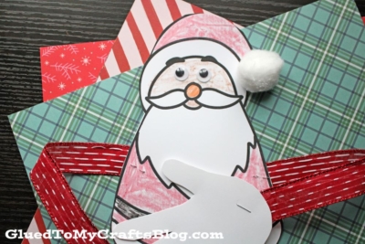Handprint Santa Hug Craft Idea