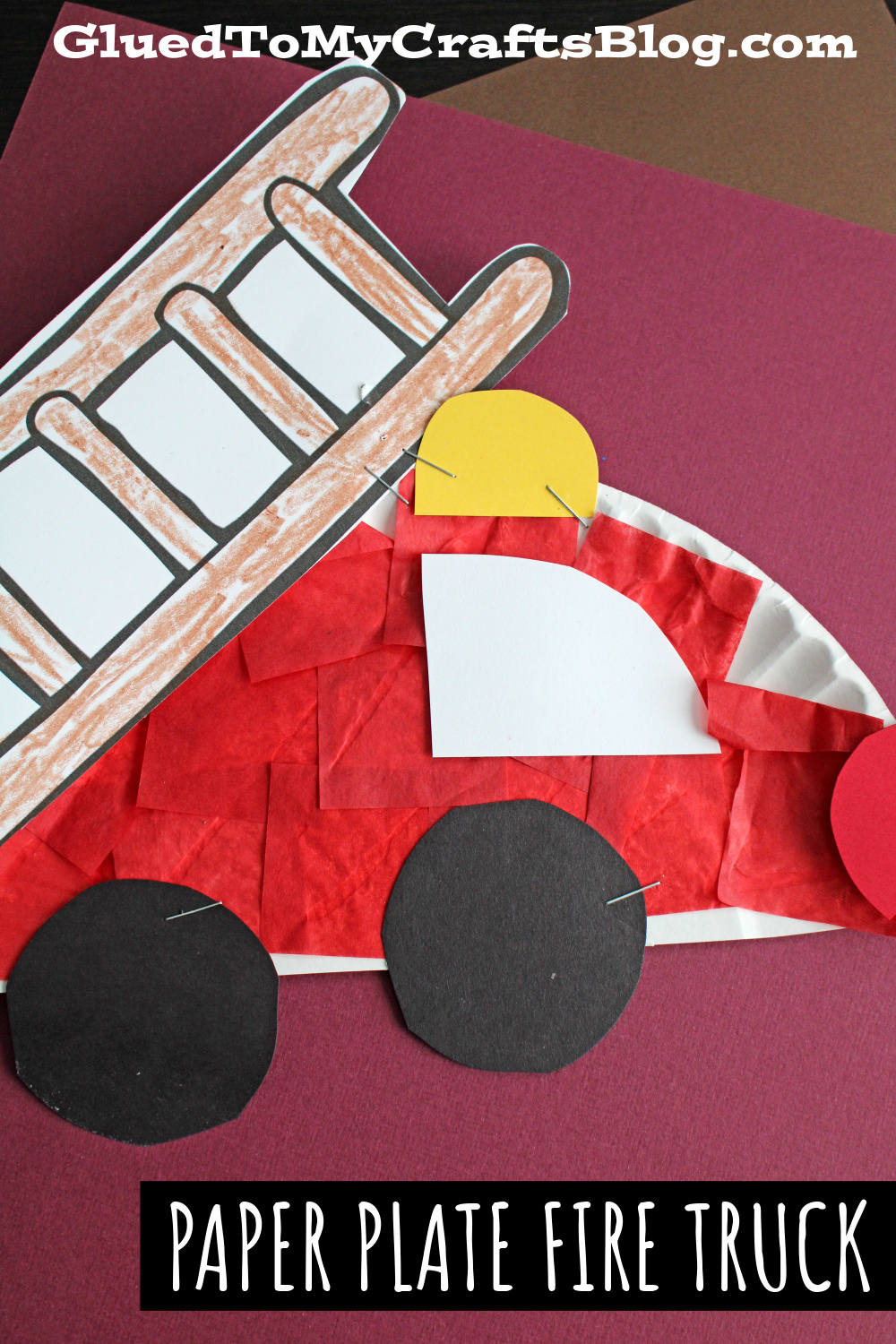 paper-plate-fire-truck-craft-idea for Free Printable Fire Truck Craft Paper Plate Fire Truck Craft Idea for Free Printable Fire Truck Craft