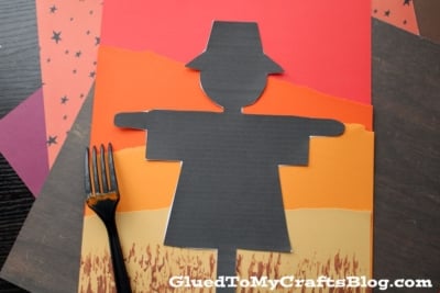 Scarecrow Silhouette Craft Idea For Kids