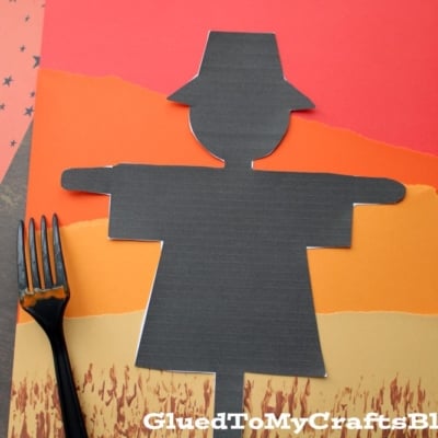 Scarecrow Silhouette Craft Idea For Kids