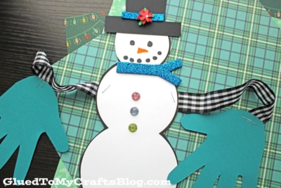 Paper Snowman Hug Craft Idea For Kids
