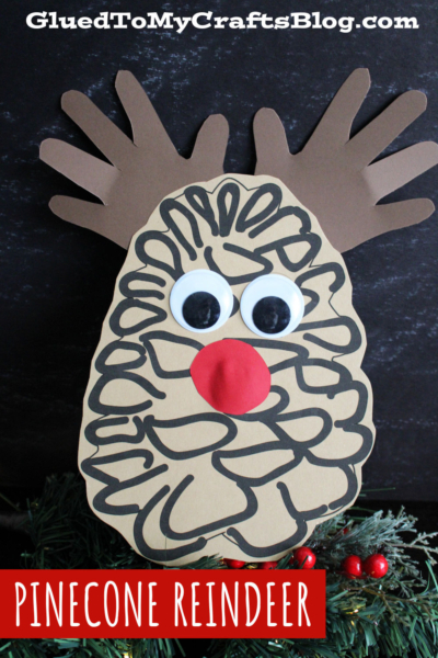 Pinecone Reindeer Craft For Kids