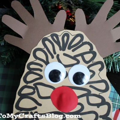 Pinecone Reindeer Craft For Kids