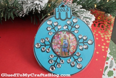 Winter Snowflake Photo Ornament