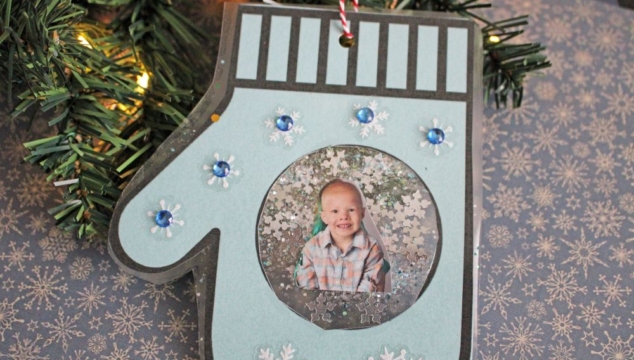 Winter Mitten Photo Ornament