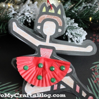 Christmas Ballerina Ornament Craft Idea For Kids