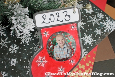 Christmas Stocking Photo Ornament Craft