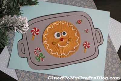 Cupcake Liner Christmas Cookie Sheet Craft