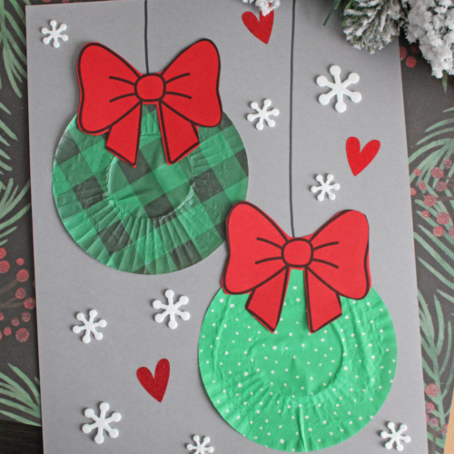 Cupcake Liner Ornament Craft Idea For Kids Glued To My Crafts