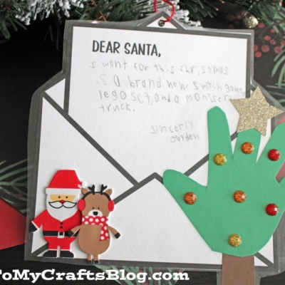 Dear Santa Keepsake Ornament Craft Idea For Kids