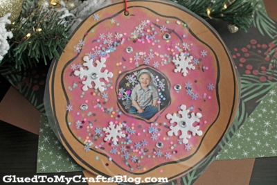 Donut Picture Frame Ornament For Christmas