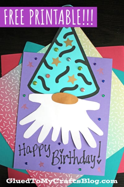 Handprint Birthday Gnome Keepsake