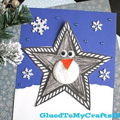 Paper Star Penguin Craft Idea For Kids