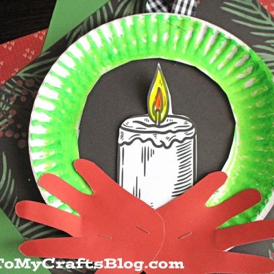 Christmas Advent Wreath Craft Idea For Kids
