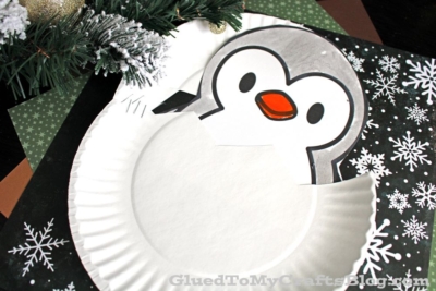 Paper Plate Hatching Penguin Craft