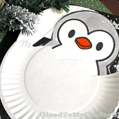 Paper Plate Hatching Penguin Craft