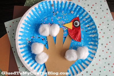 Paper Plate Winter Tree Craft