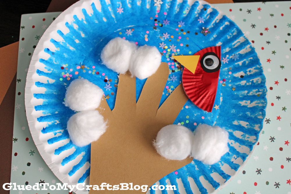 Paper Plate Winter Tree Craft