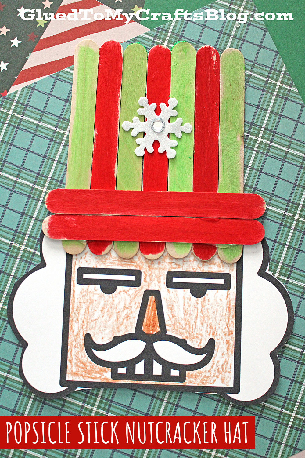 Popsicle Stick Nutcracker Hat Craft Idea Glued To My Crafts