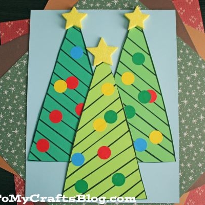Easy Paper Christmas Tree Craft For Kids To Make