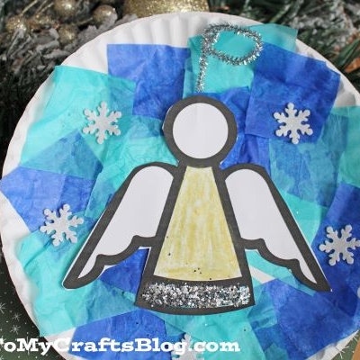 Tissue Paper Angel Craft Idea For Kids