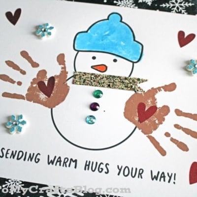 Warm Hugs Handprint Keepsake