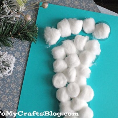 Yeti Footprint Craft Idea For Kids