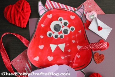 Handprint Love Monster Craft Idea For Kids