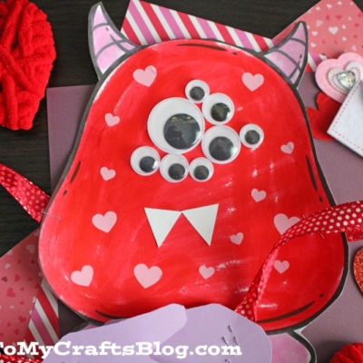 Handprint Love Monster Craft Idea For Kids