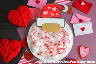 Paper Plate Valentine's Day Gnome Craft