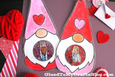 Valentine's Day Gnome Photo Ornament