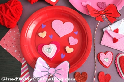 Paper Plate Balloon Craft For Valentine's Day