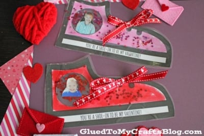 Valentine's Day Shoe Photo Ornament Craft