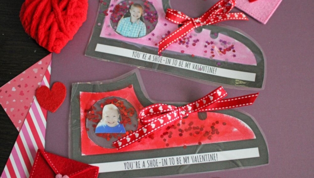 Valentine's Day Shoe Photo Ornament Craft