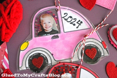 Valentine's Day Car Photo Ornament