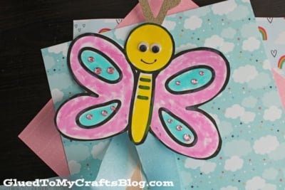 Butterfly Wand Craft Idea For Kids