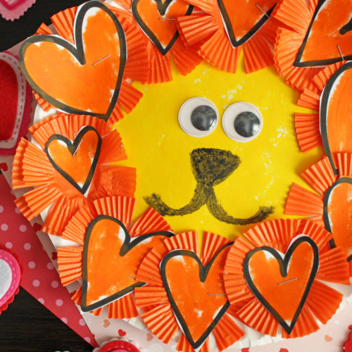 Paper Plate & Cupcake Liner Lion Craft Glued To My Crafts