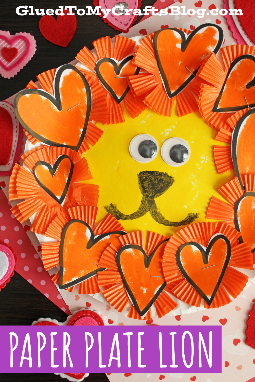 Paper Plate & Cupcake Liner Lion Craft Glued To My Crafts