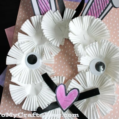 Paper Plate Easter Bunny Wreath Craft