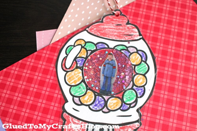 Gumball machine valentine box