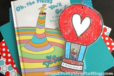 Oh, The Places Hot Air Balloon Photo Ornament