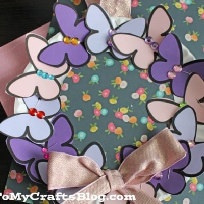 Butterfly Wreath Craft Idea For Kids