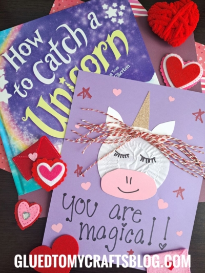 CUPCAKE LINER UNICORN CARD