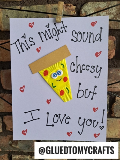CUPCAKE LINER PIZZA CARD