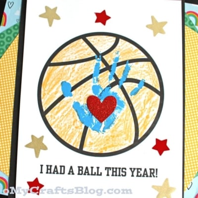 Handprint "I Had A Ball This Year" Keepsake