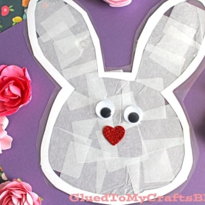 Bunny Suncatcher Craft Idea For Spring