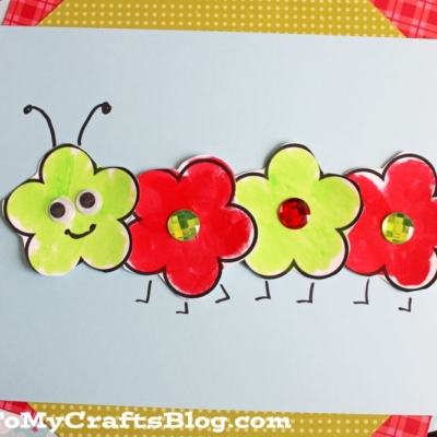 Flower Caterpillar Craft Idea For Kids