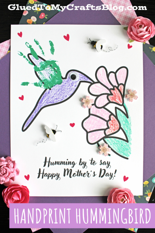 Handprint Hummingbird Keepsake